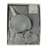bamboo knit blanket gift set